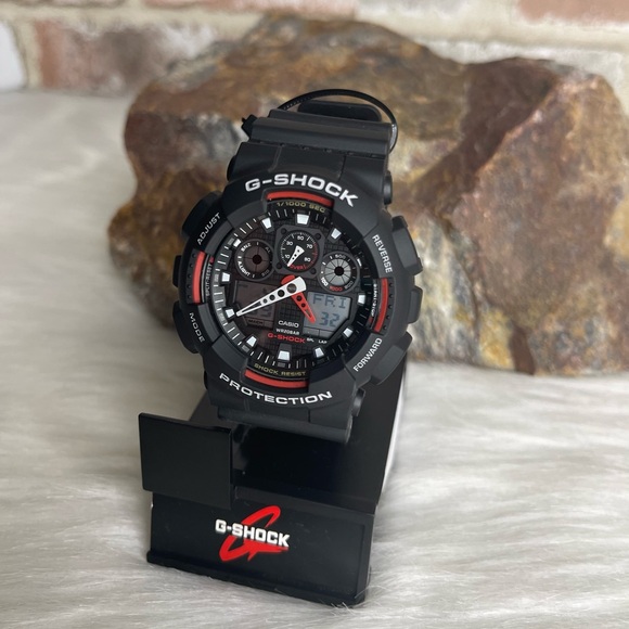 Casio G-Shock GA100-1A4 Black Resin Watch - Picture 2 of 8